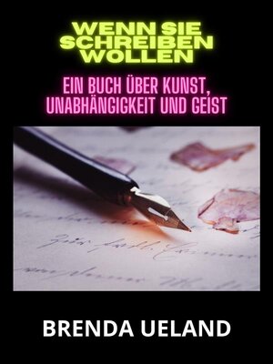 cover image of Wenn sie schreiben wollen (Übersetzt)